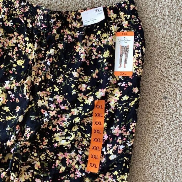 NWT Jessica Simpson Women’s Pull On Floral Ankle Pant Cameren XXL - Picture 4 of 5